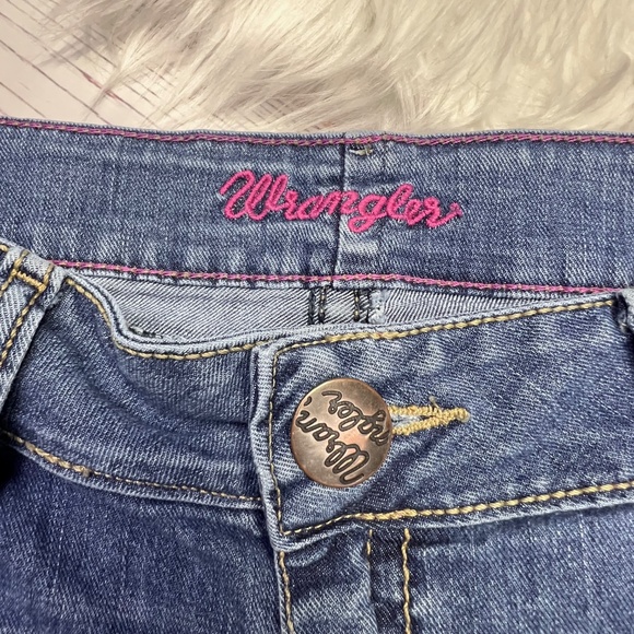 🚫SOLD! 👖|•ROCK 47 BY WRANGLER•| Boot Cut Western Jeans Size 11/12 Regular👖 - Picture 7 of 8